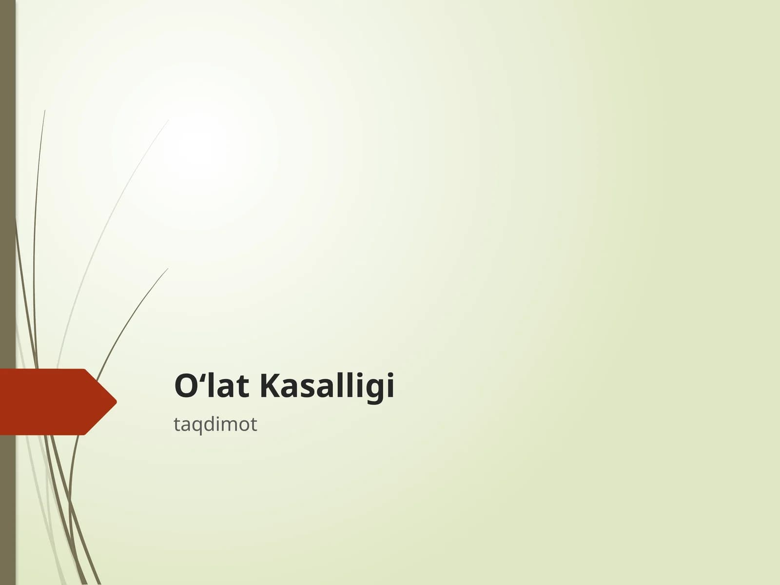 O‘lat Kasalligi