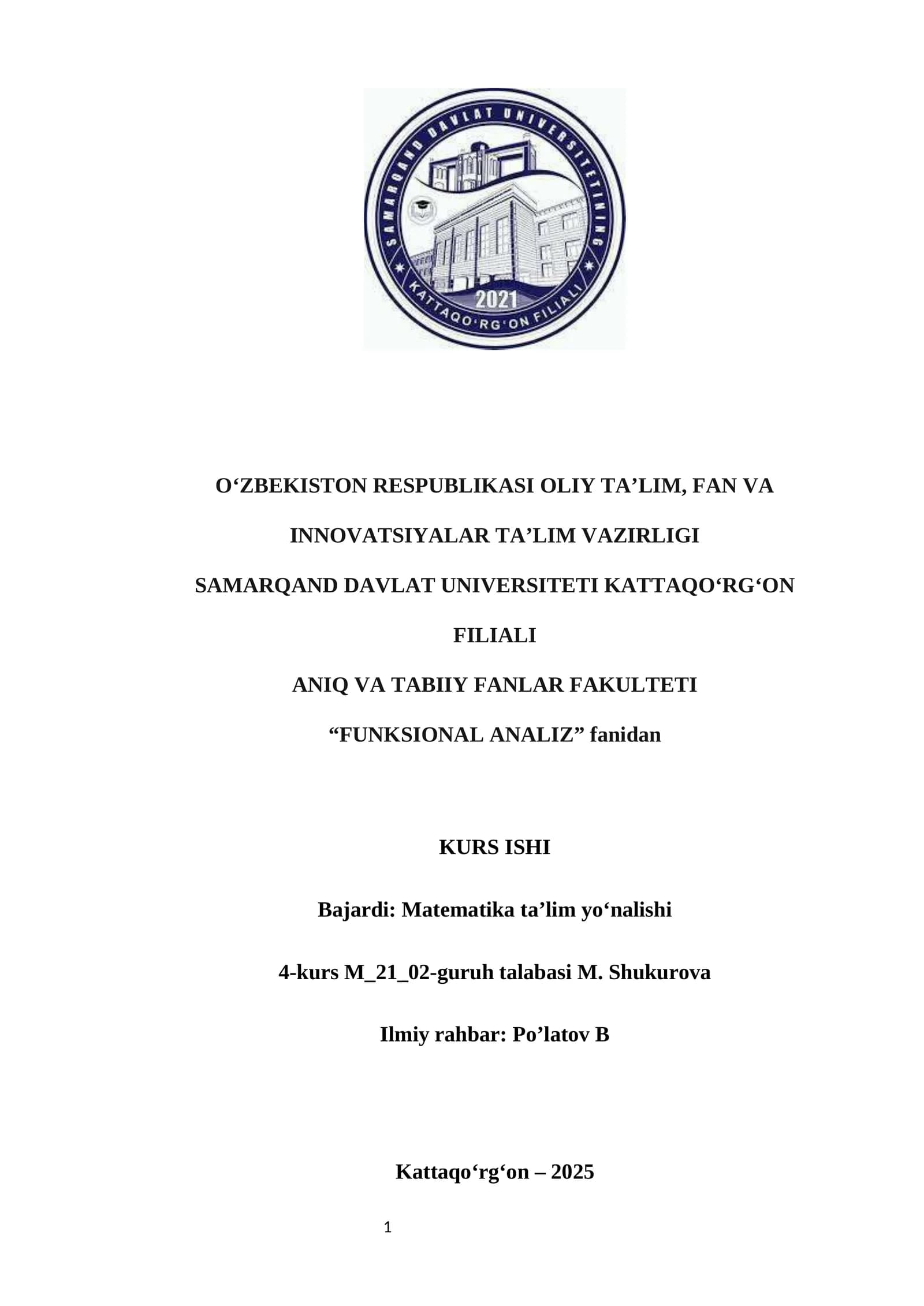 Chiziqli uzliksiz operatorlar fazosi