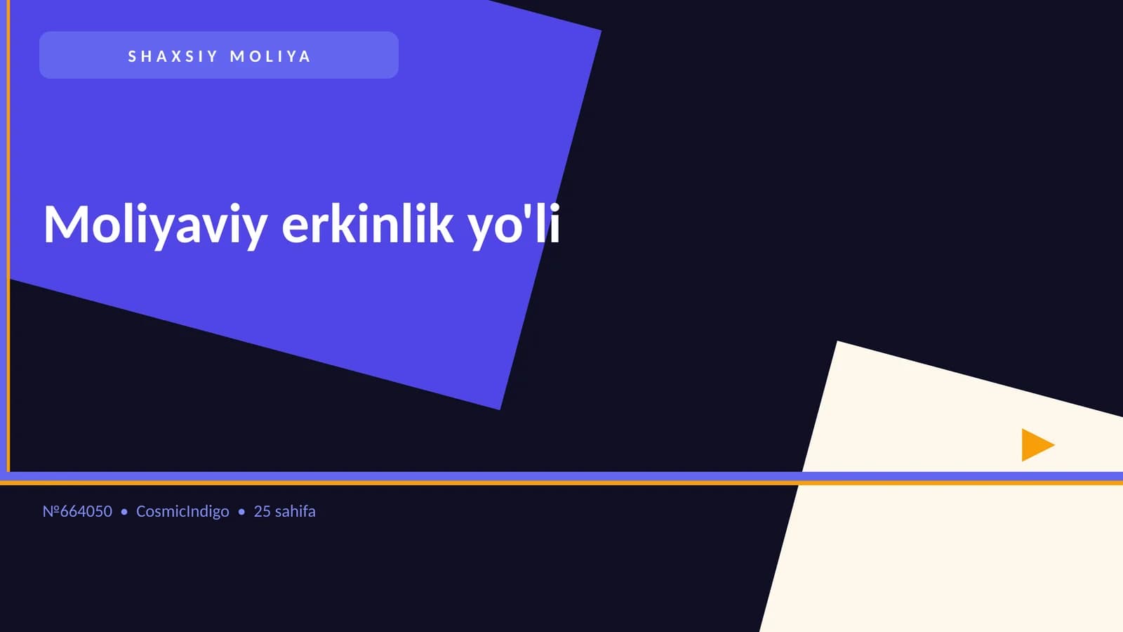 Moliyaviy erkinlik yo'li