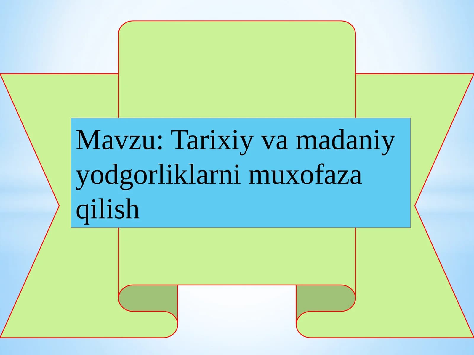 Tarixiy va madaniy qorilgan joylar muhofazasi