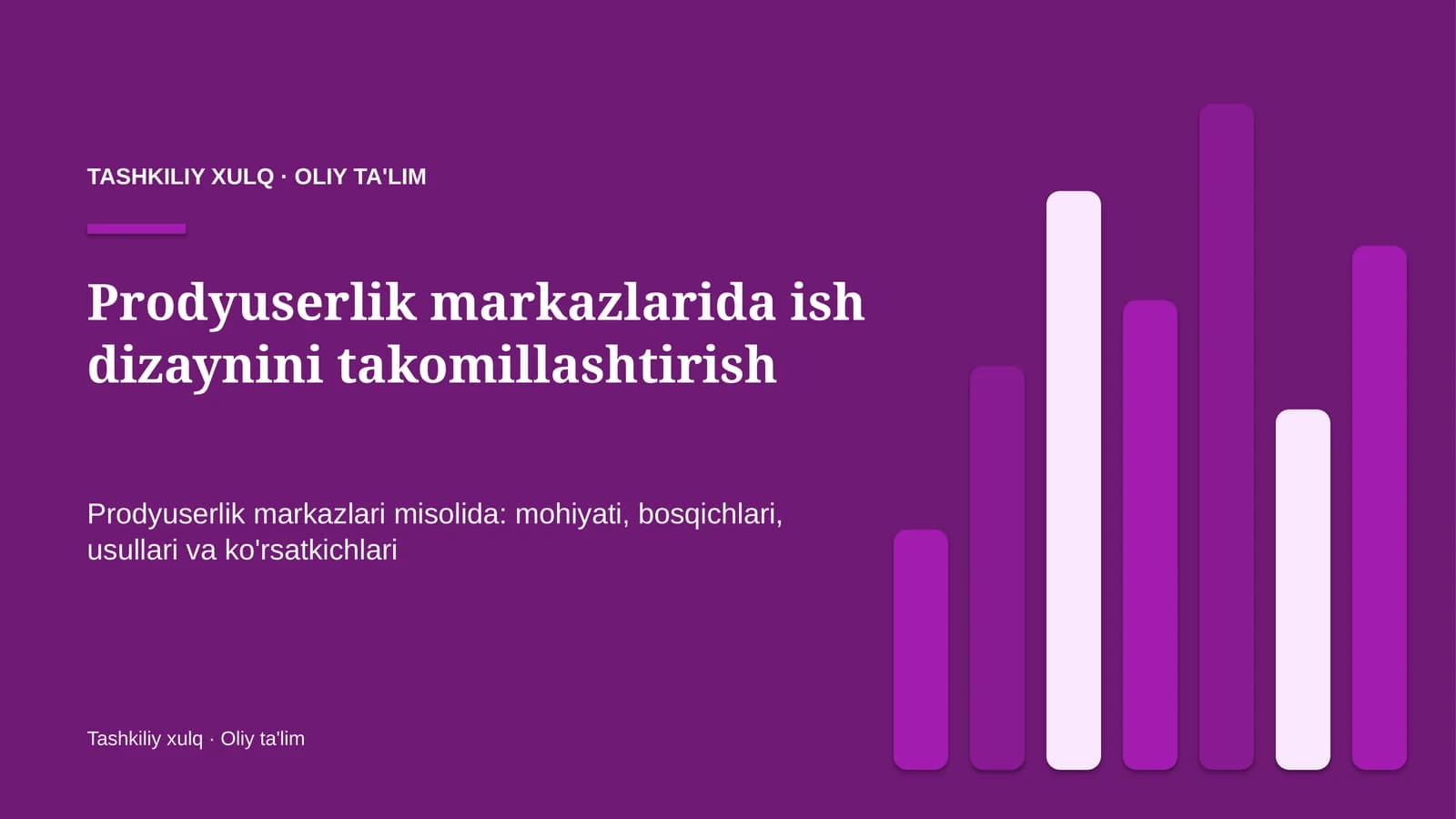 prodyuserlik markazlarida ish dizaynini takomillashtirish 8162