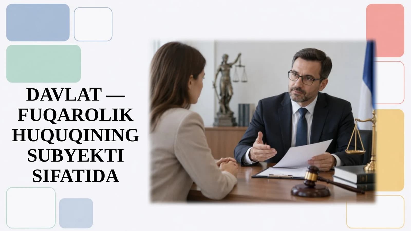 Davlatning fuqarolik huquqining subyekti sifatida