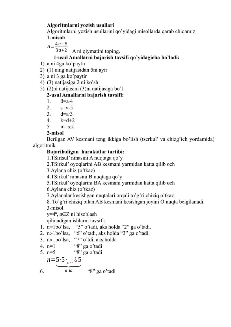 algaritim matematika