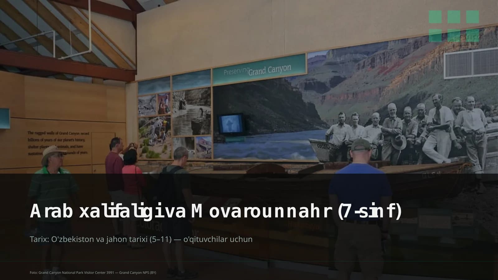 Arab xalifaligi va Movarounnahr (7-sinf)