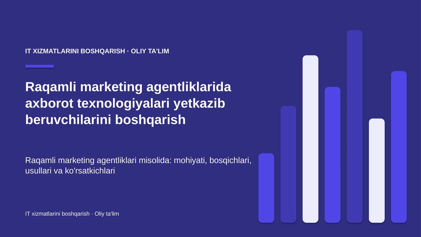 raqamli marketing agentliklarida axborot texnologiyalari yetkazib beruvchilarini boshqarish 7976