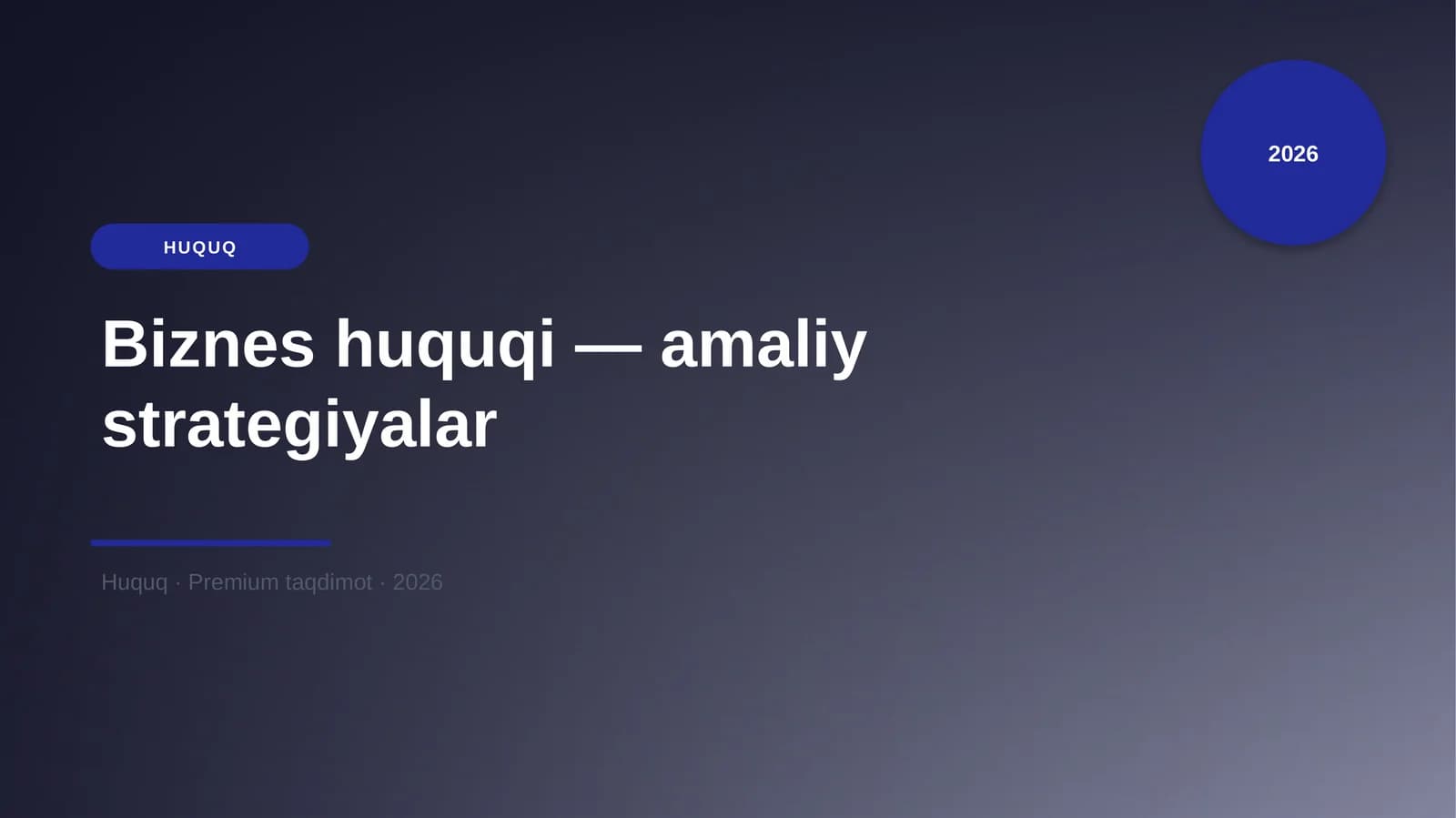 Biznes huquqi — amaliy strategiyalar