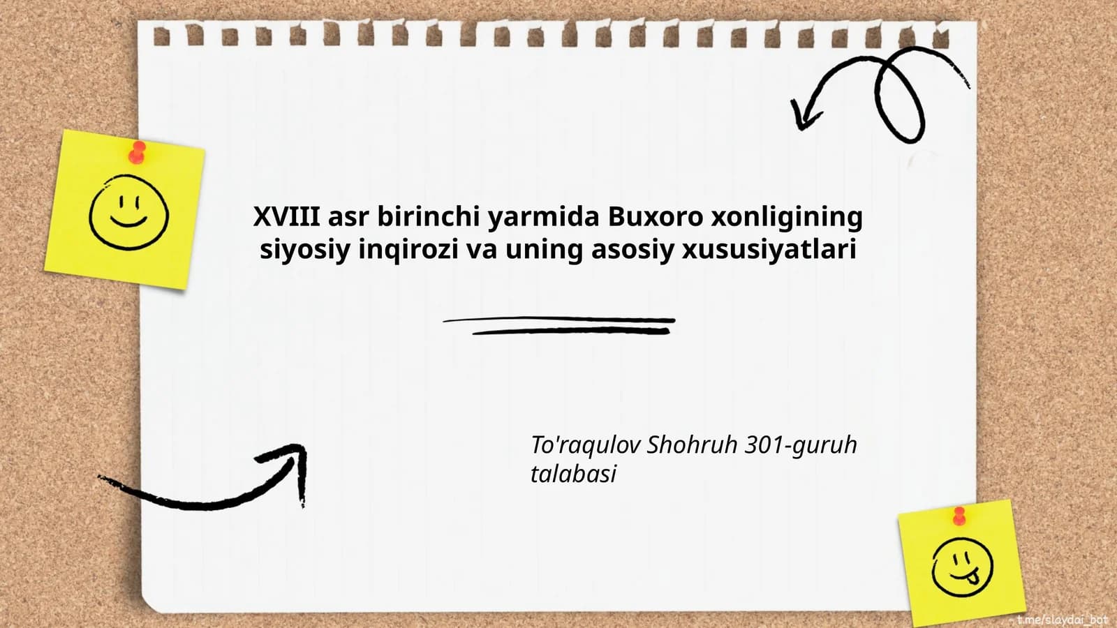 XVIII asr birinchi yarmida Buxoro xonligining siyosiy inqirozi va uning asosiy xususiyatlari