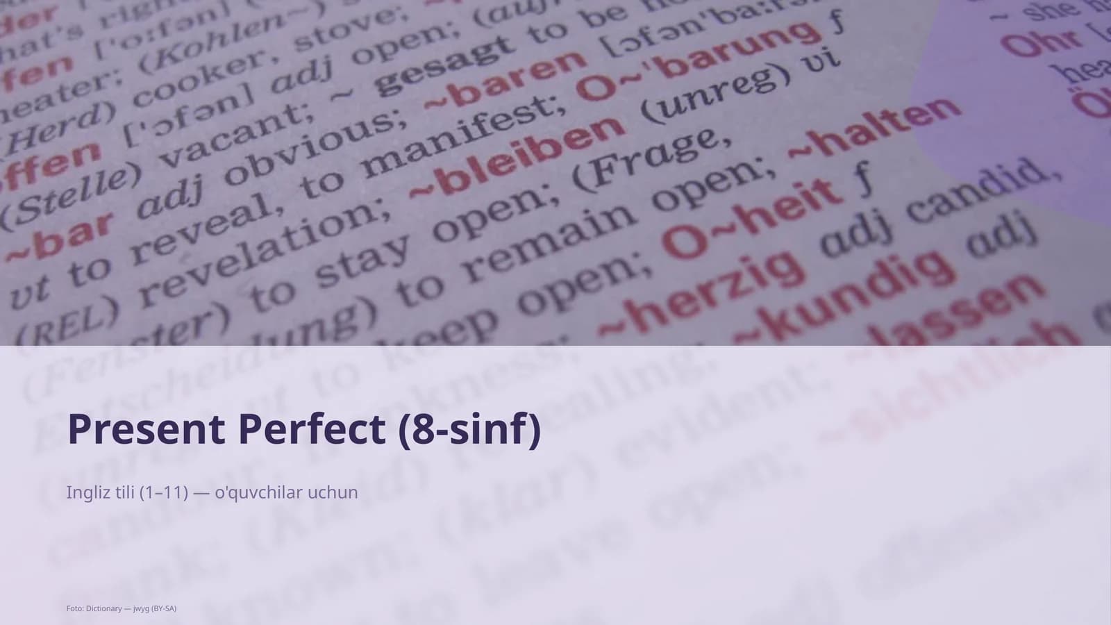 Present Perfect (8-sinf)