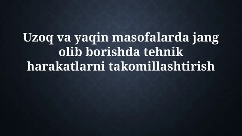 O'quv tarixi va qoidalarni tahlil qilish