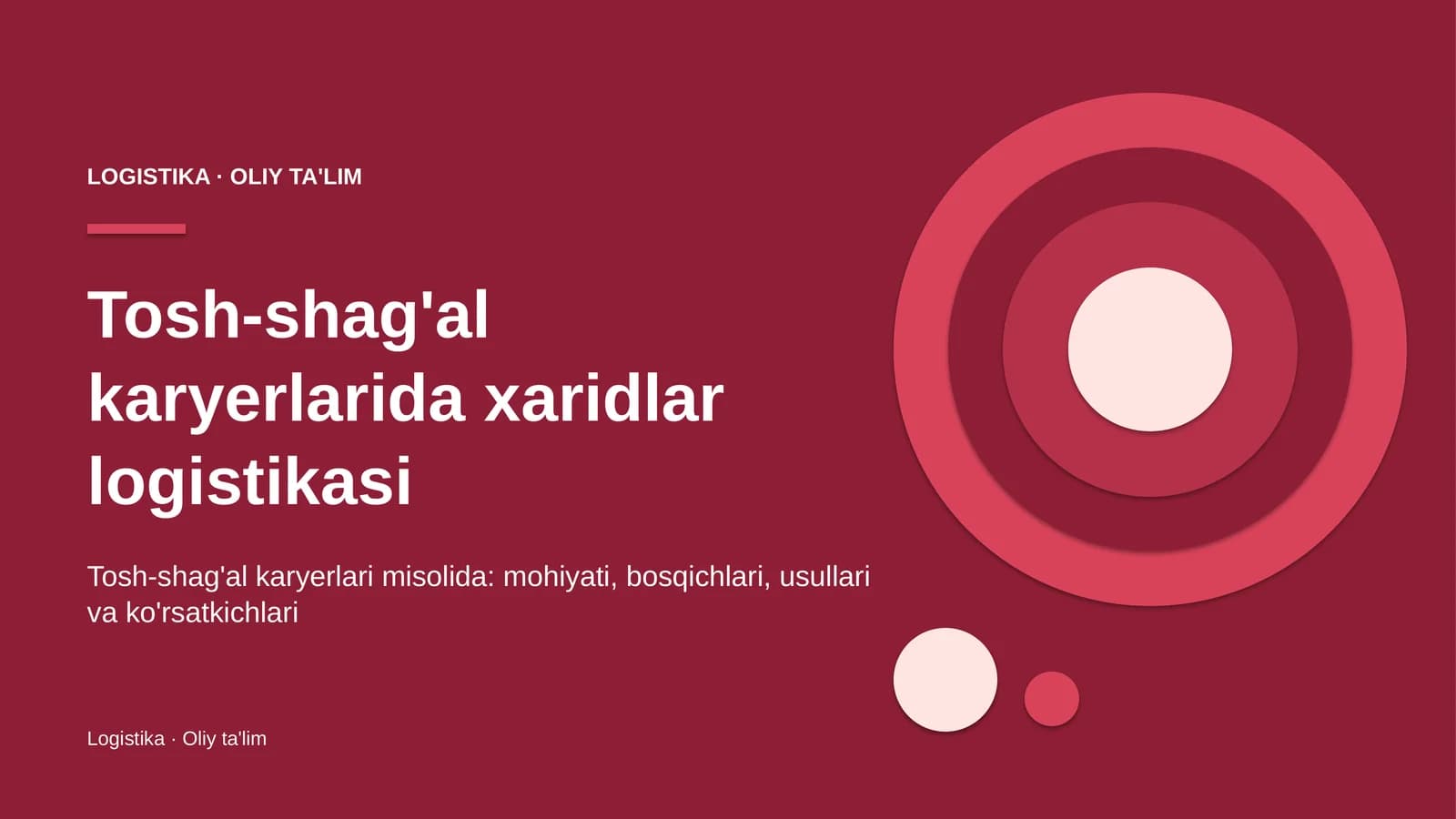 tosh shag'al karyerlarida xaridlar logistikasi 4558