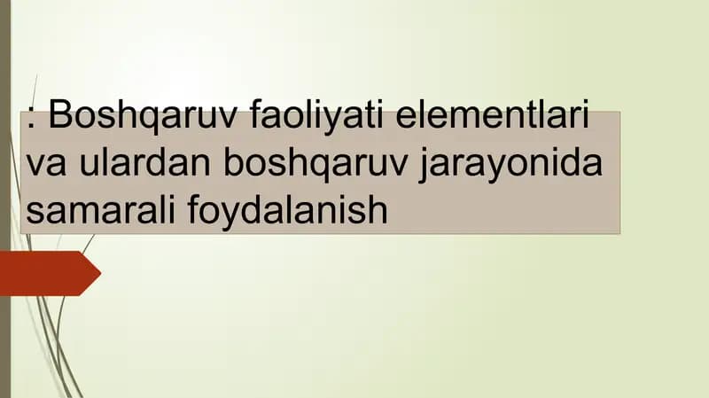 Insonresurslarini boshqarish