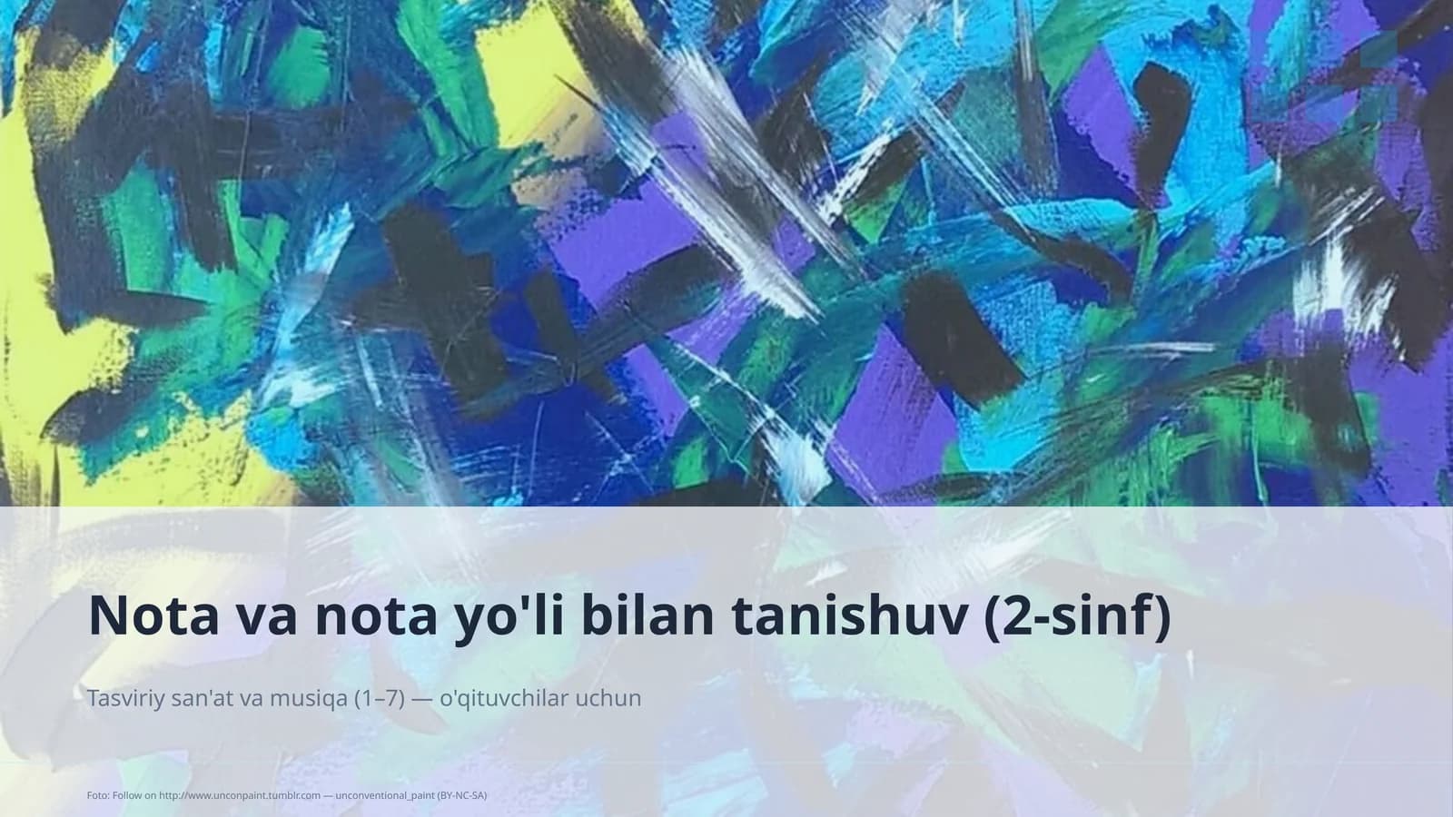 Tasviriy san'at va musiqa (1–7)