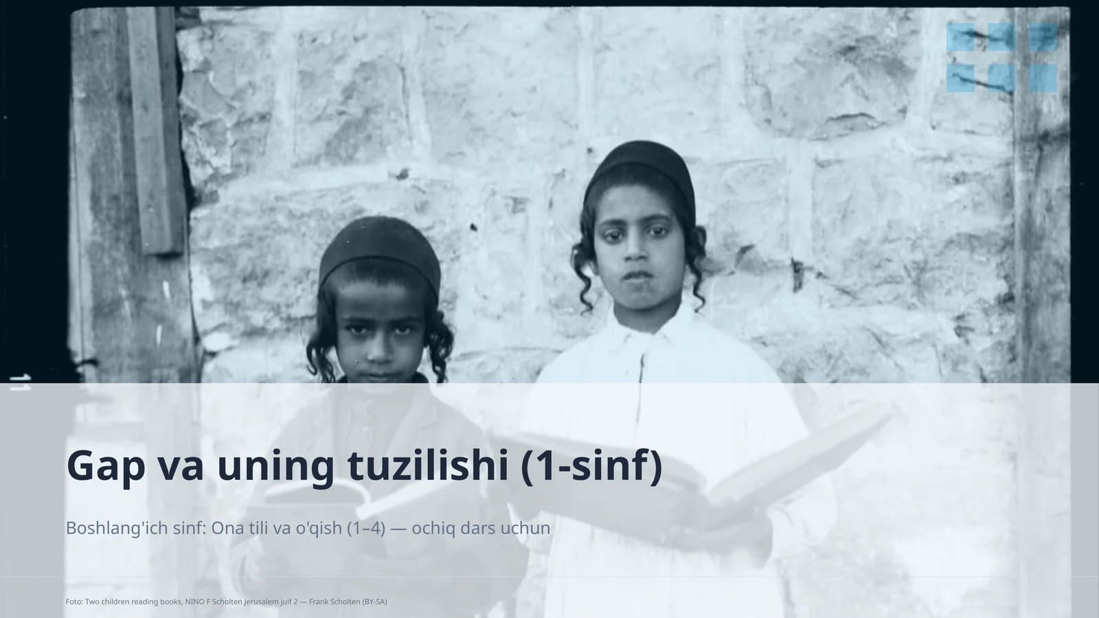 Gap va uning tuzilishi (1-sinf)