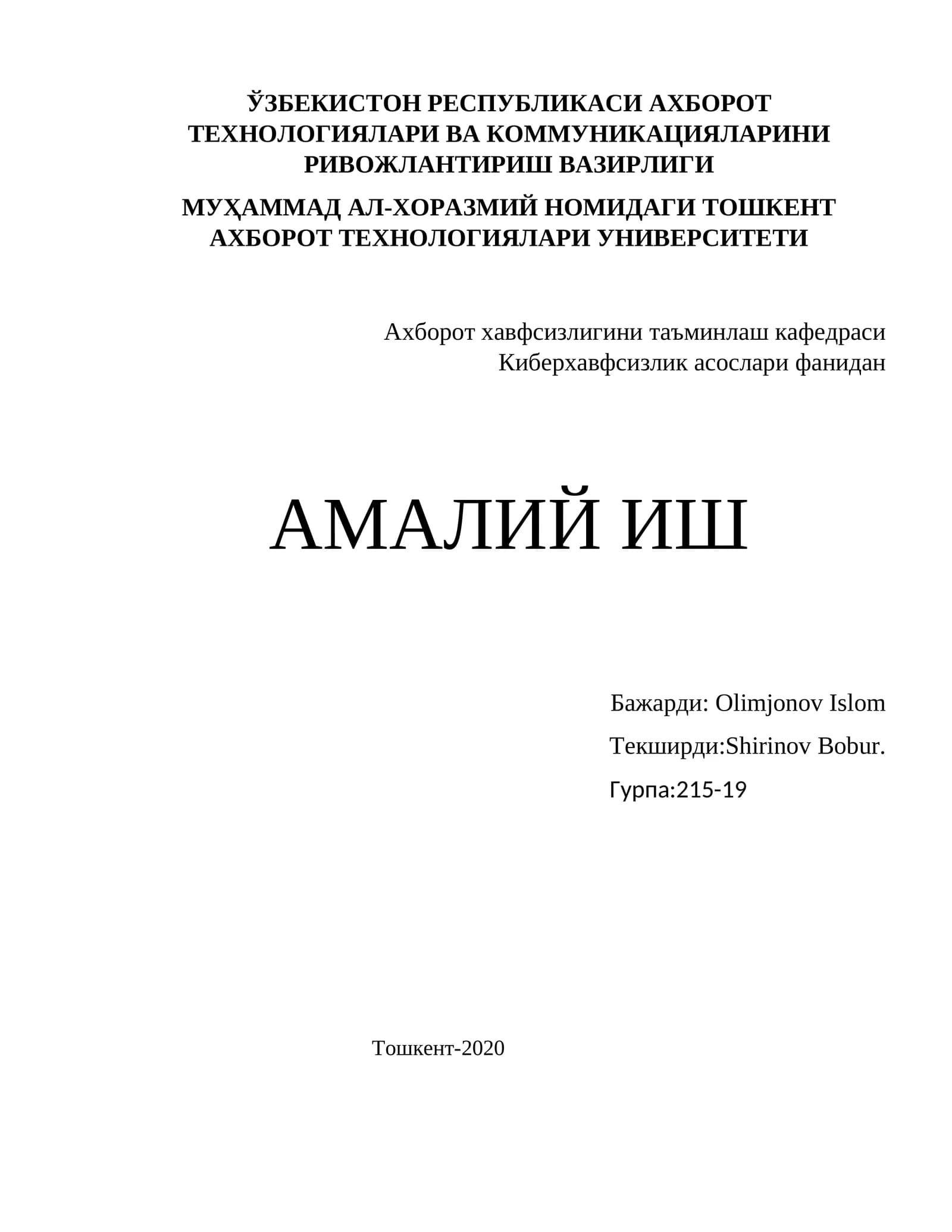 Risklarni baxolash usullari