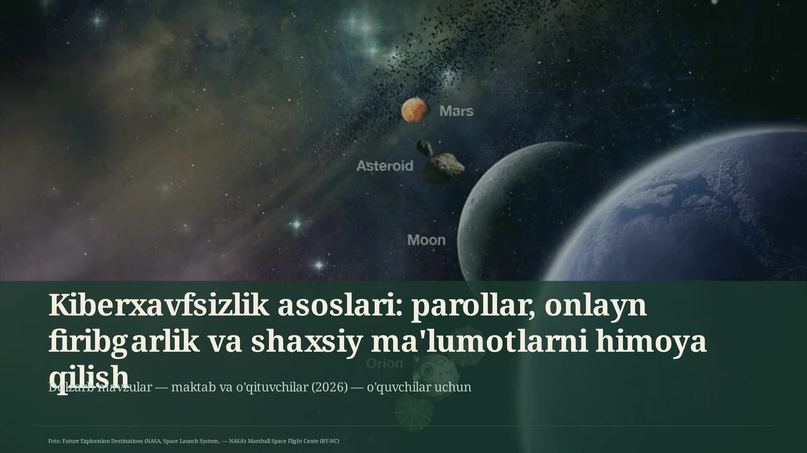 Kiberxavfsizlik asoslari