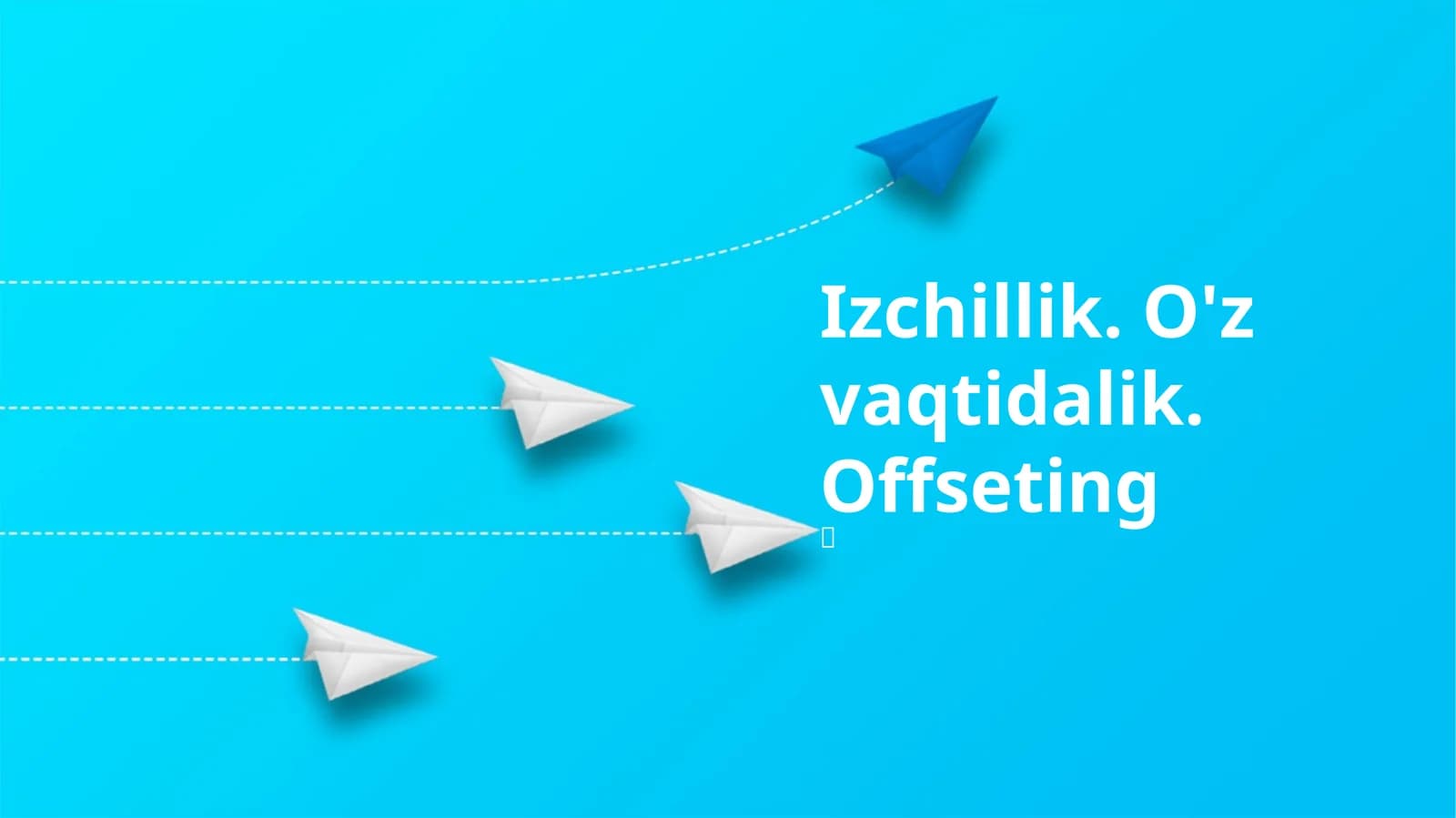 Izchillik. O'z vaqtidalik. Offseting