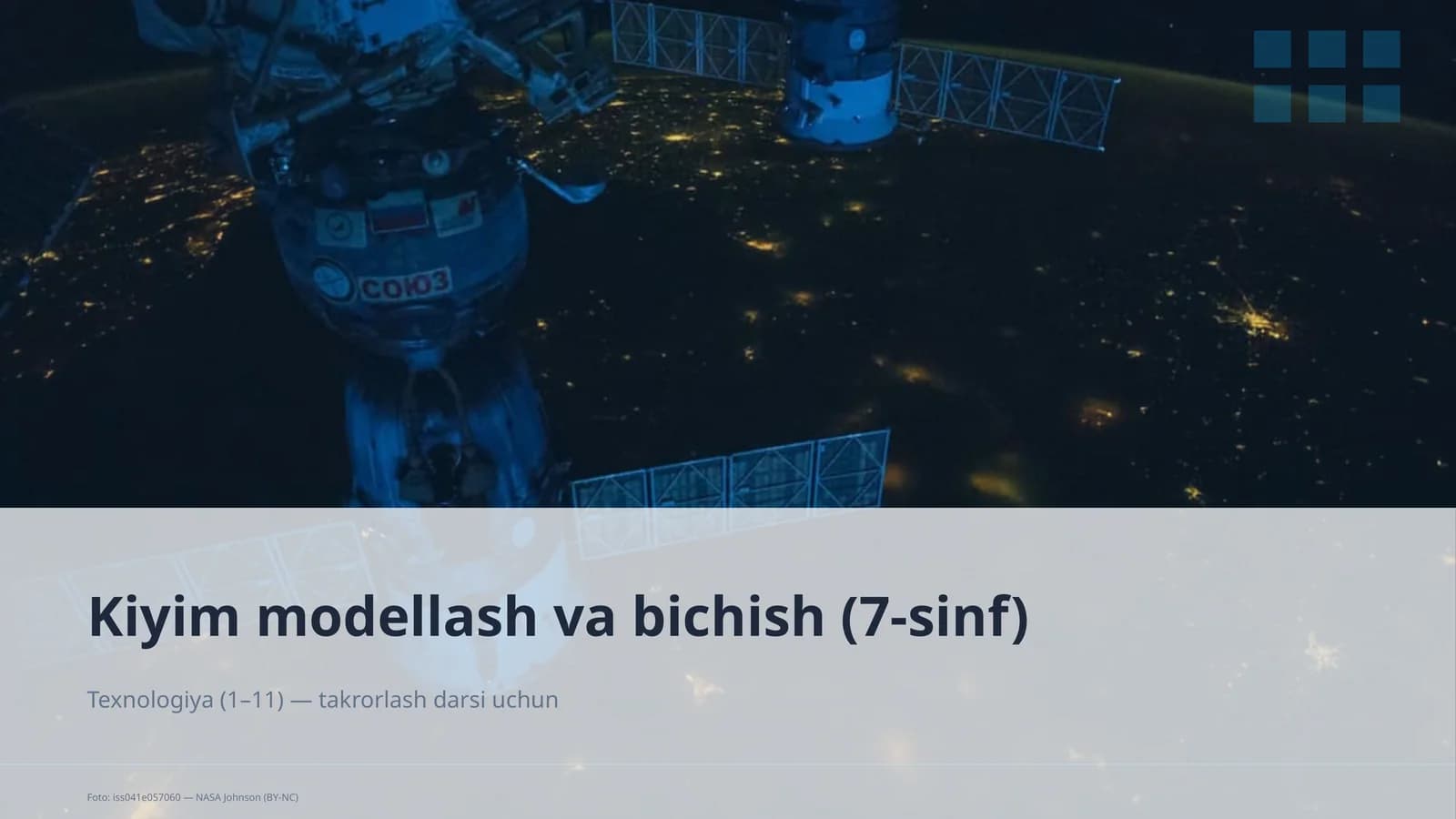 Kiyim modellash va bichish (7-sinf)