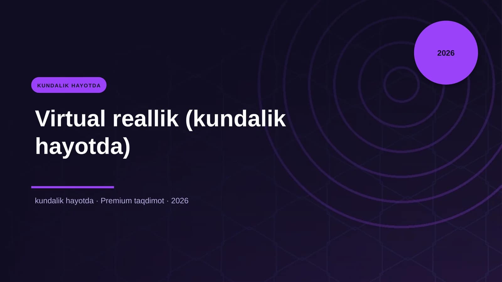 Virtual reallik (kundalik hayotda)