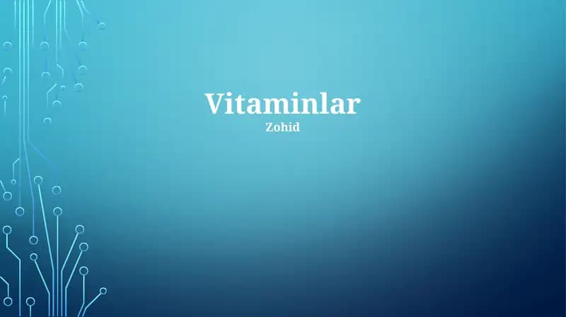 Vitaminlar