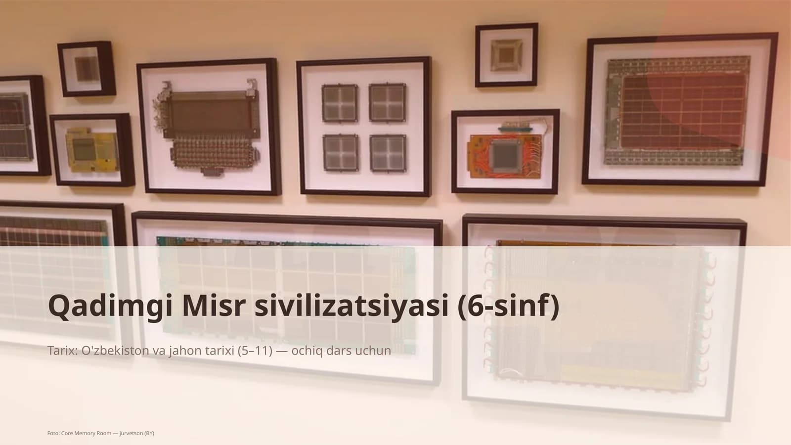 Qadimgi Misr sivilizatsiyasi (6-sinf)