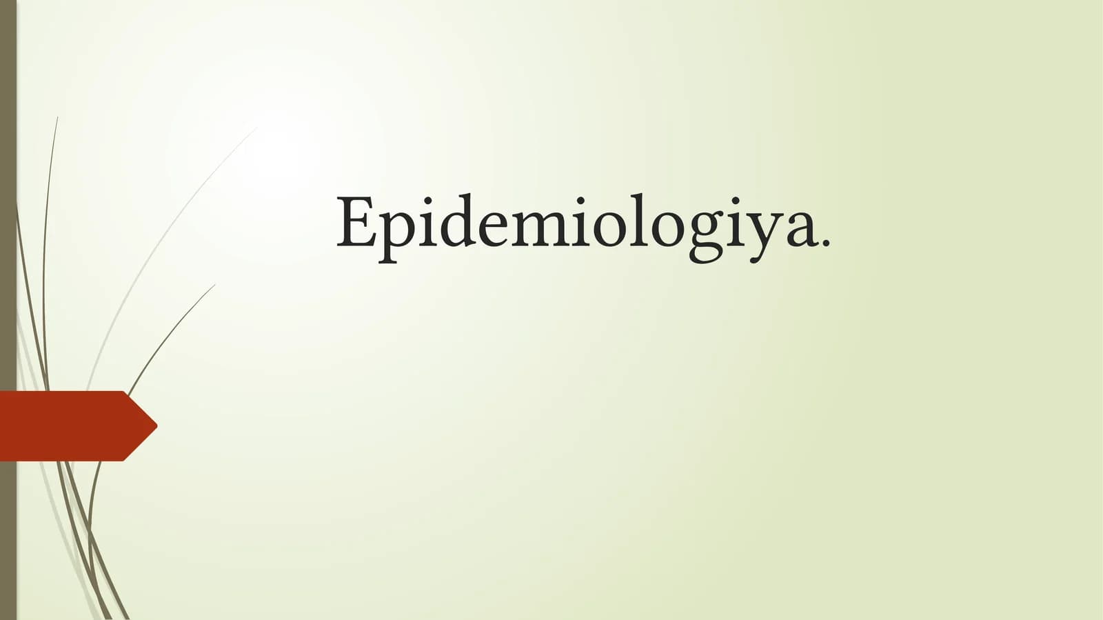 Epidemiologiya