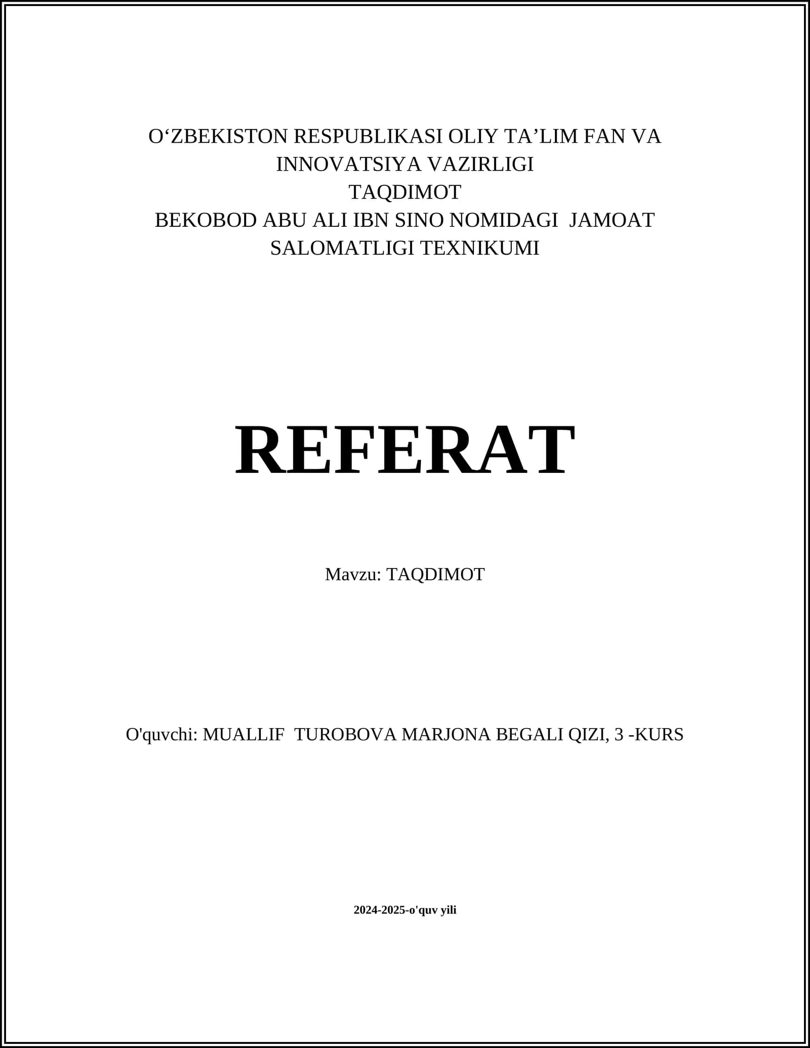 Taqdimot texnikasi