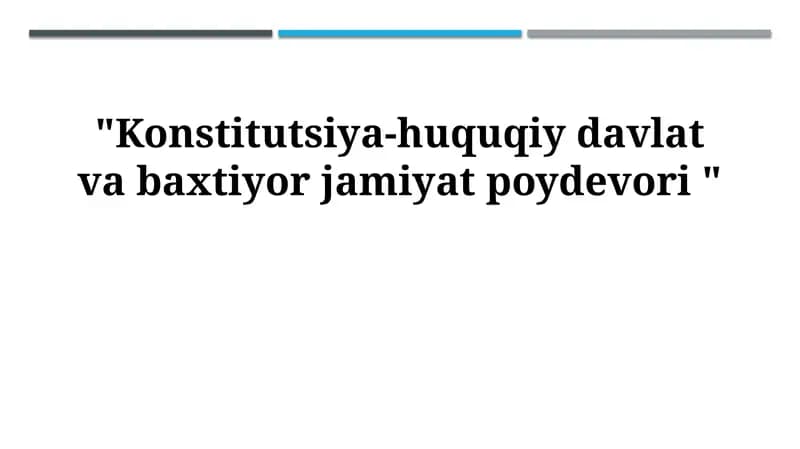 Konstitutsiyaviy-huquqiy davlat