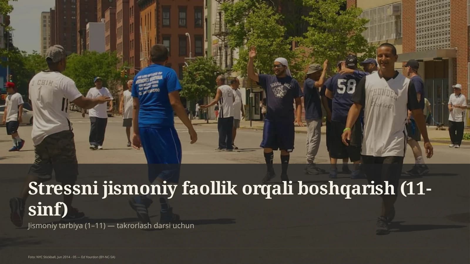 Stressni jismoniy faollik orqali boshqarish (11-sinf)