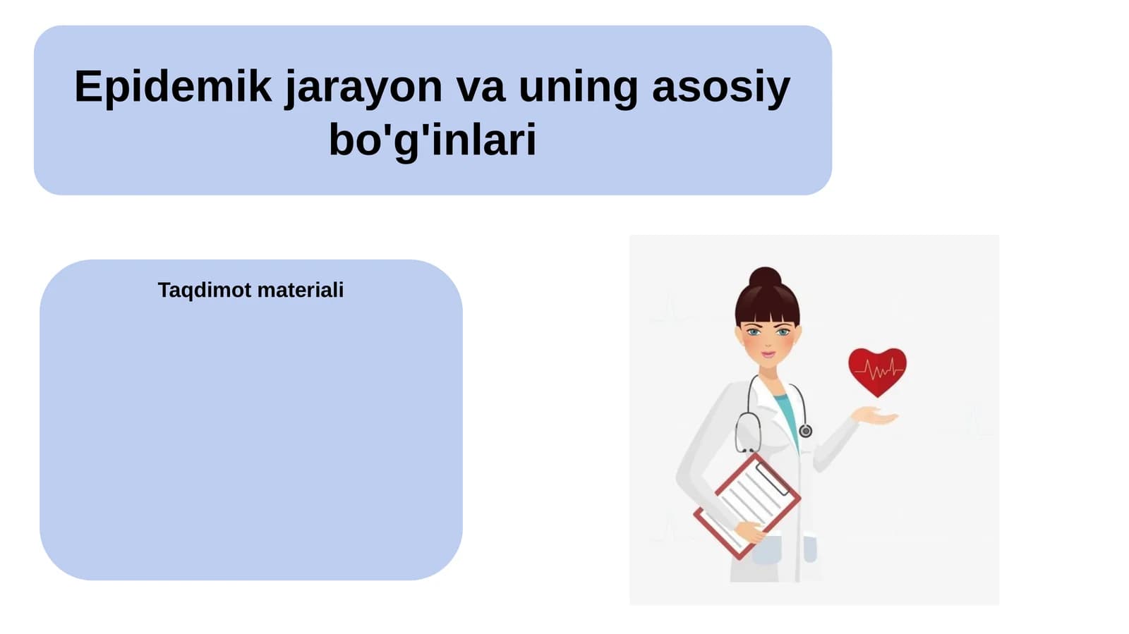 Epidemik jarayon va uning asosiy bo'g'inlari