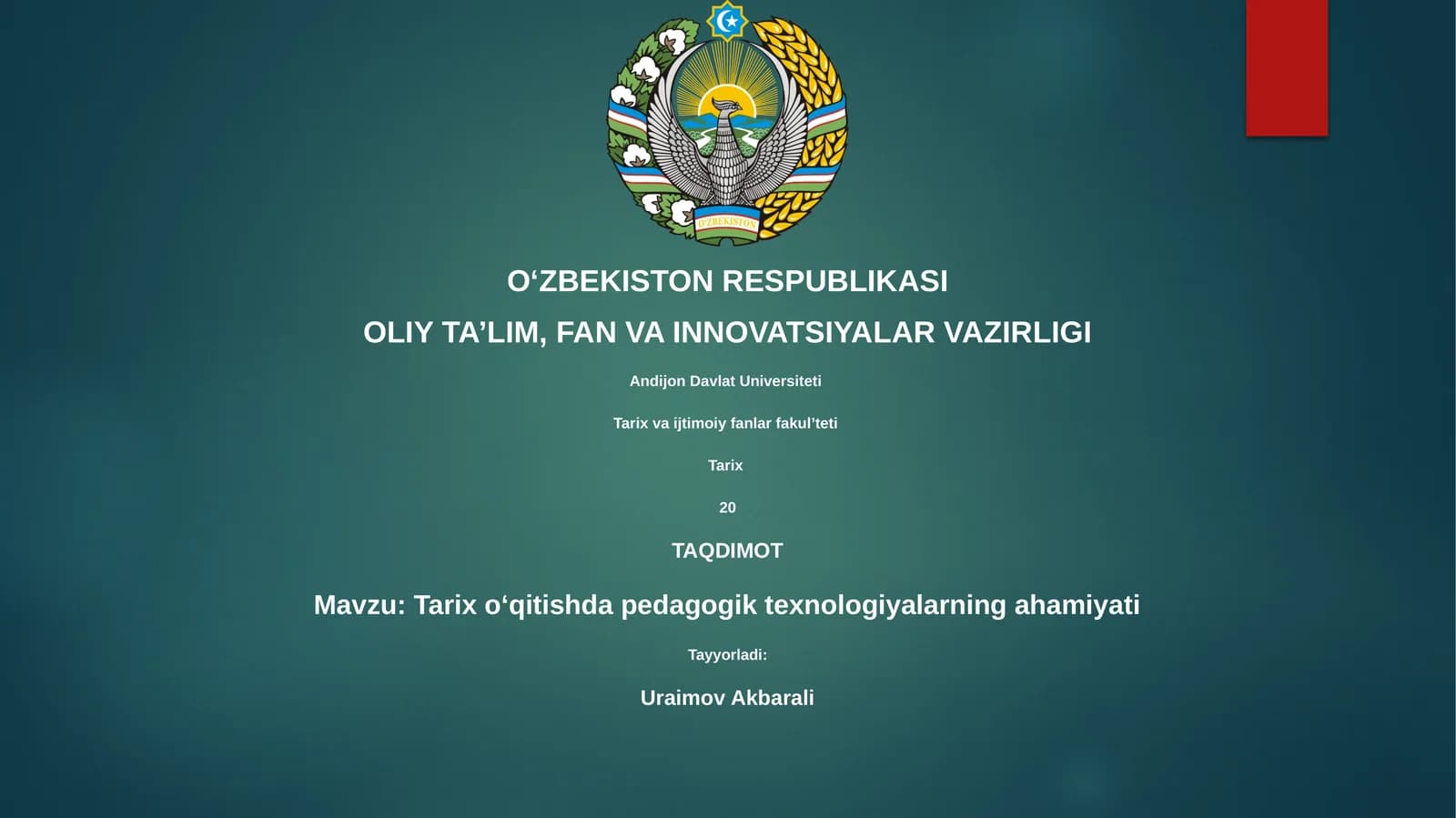Pedagogik texnologiyalar: Ta'rif va tarix o'qitishdagi ahamiyati