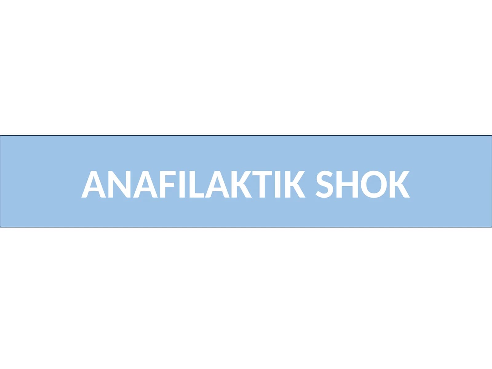 Anafilaktik Shock Usmle maʼlumoti
