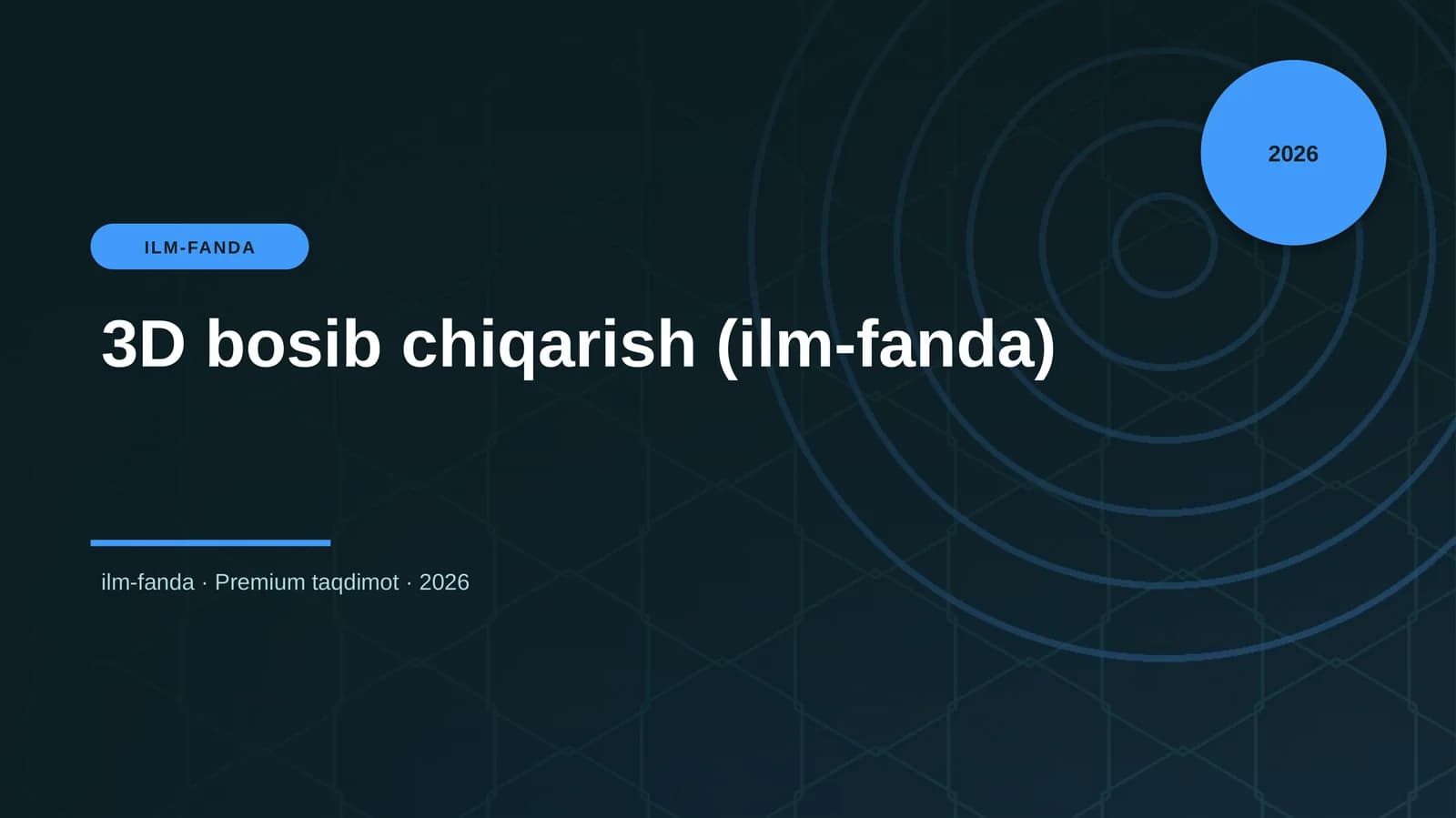 3D bosib chiqarish (ilm-fanda)