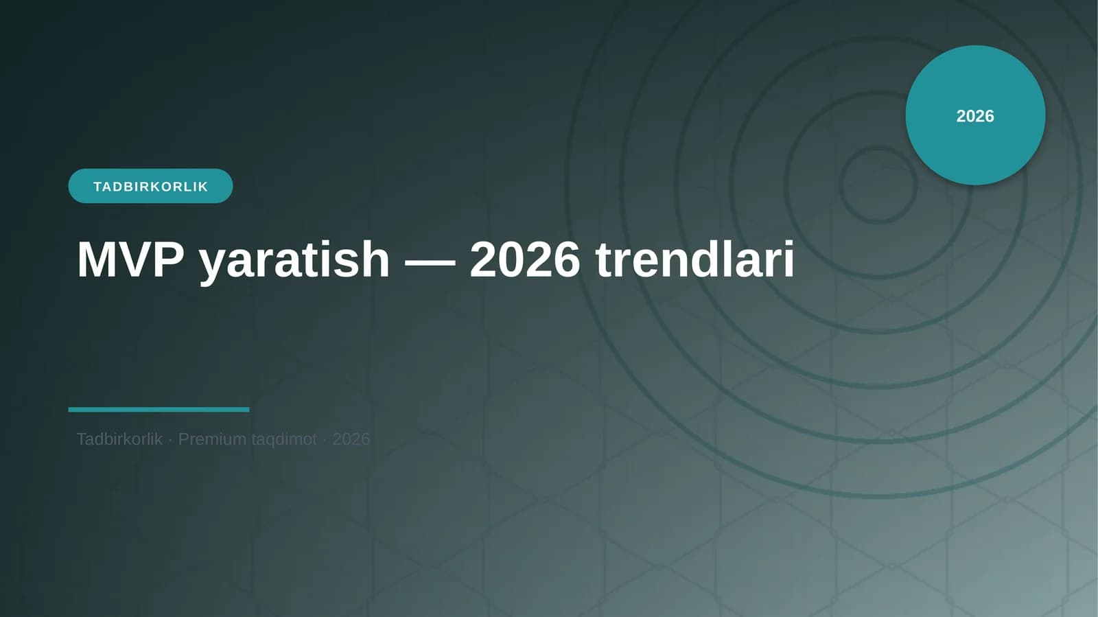 MVP yaratish — 2026 trendlari