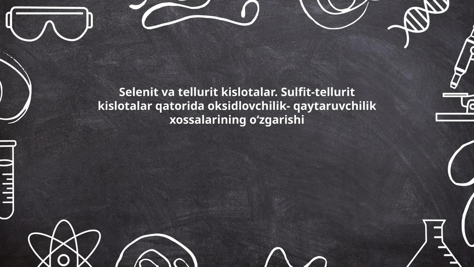 Selenit va tellurit kislotalar