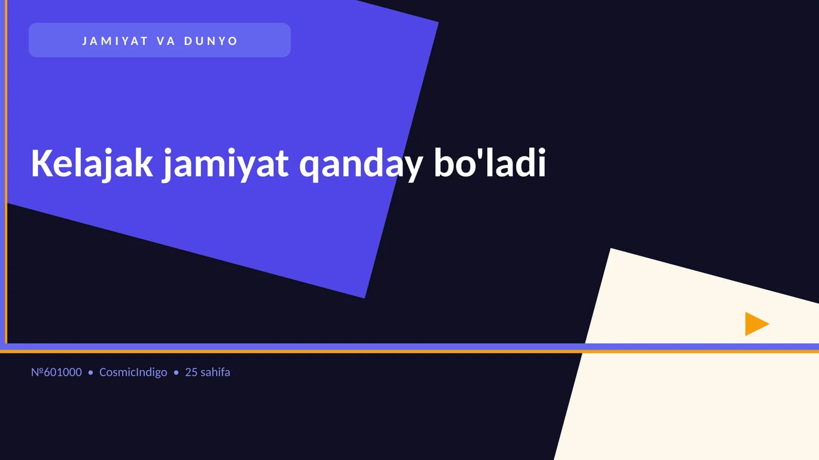 JAMIYAT VA DUNYO
