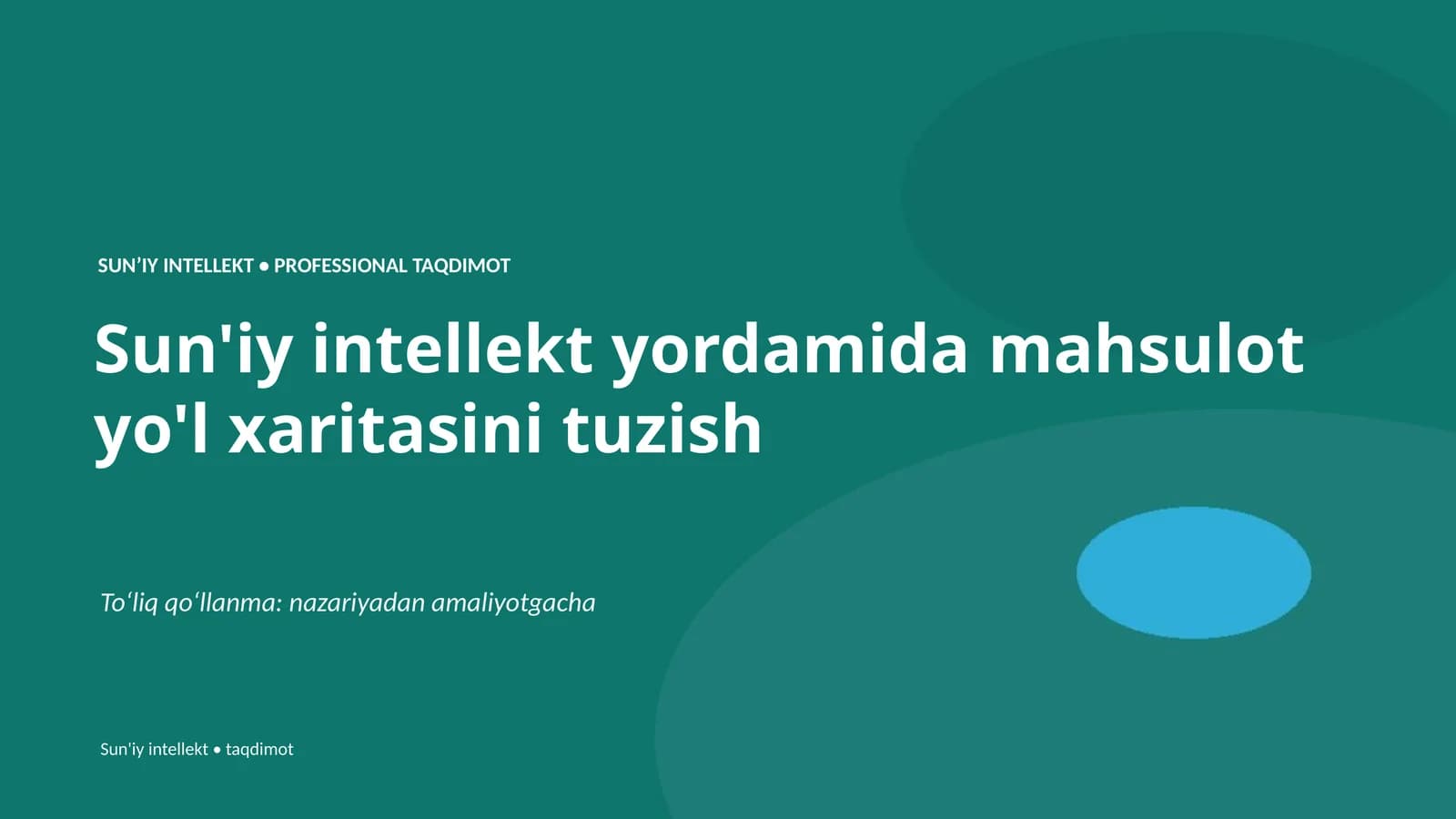 Sun'iy Intellekt va Professional Taqdimot