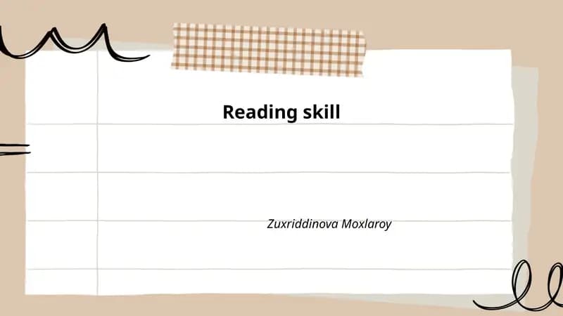 Reading skill