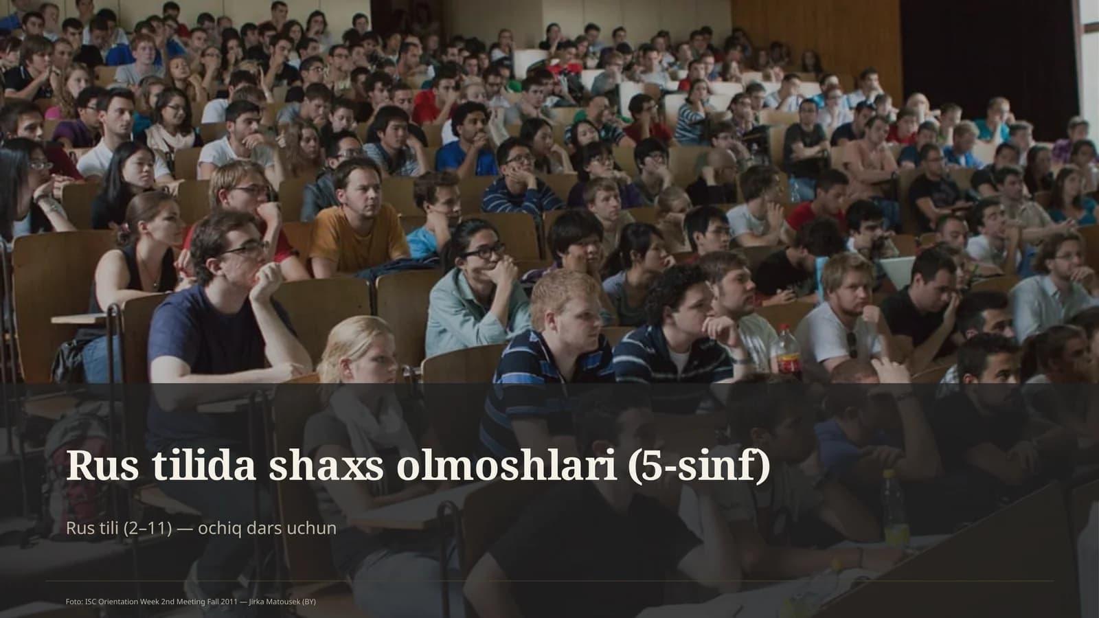 Rus tilida shaxs olmoshlari (5-sinf)