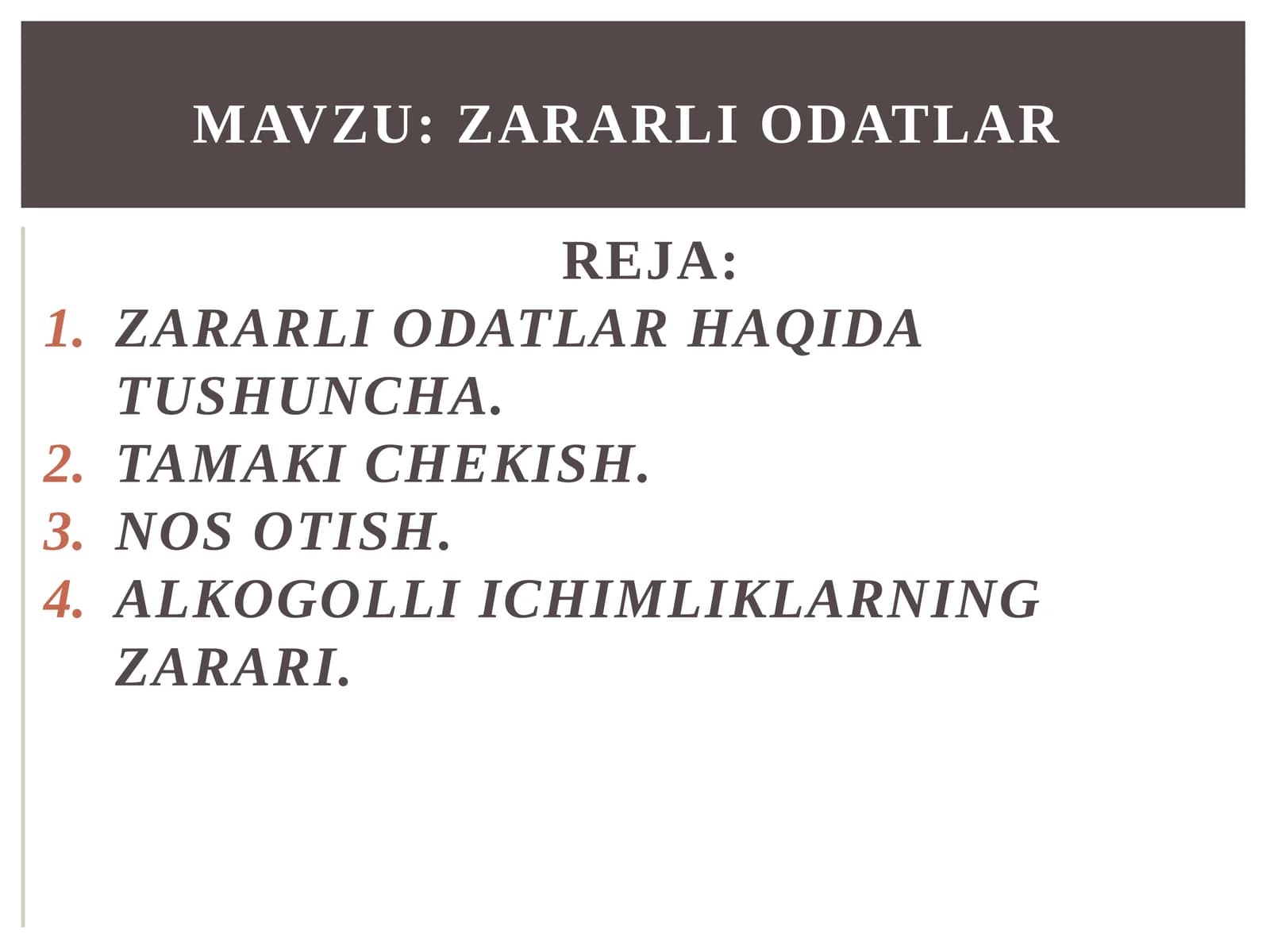 Zararli odatlar