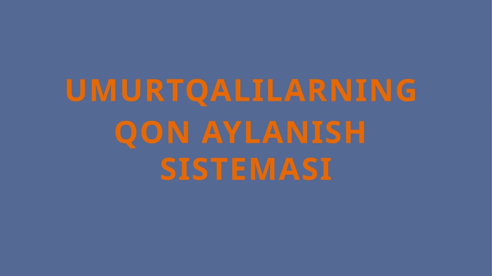 Qon aylanish sistemi