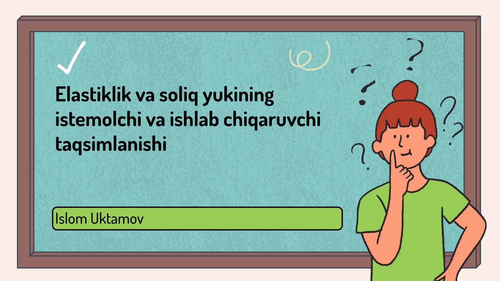 Elastiklik va soliq yukining istemolchi va ishlab chiqaruvchi taqsimlanishi