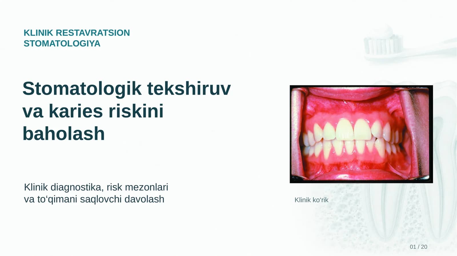 KLINIK RESTAVRATSION