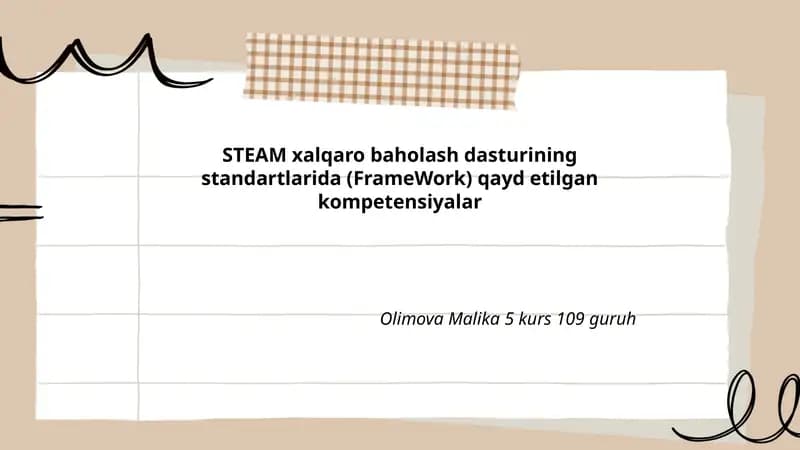 STEAM xalqaro baholash dasturi