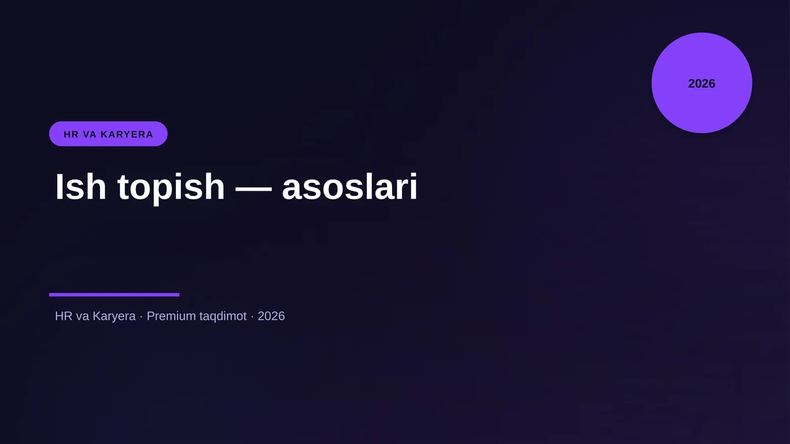Ish topish — asoslari