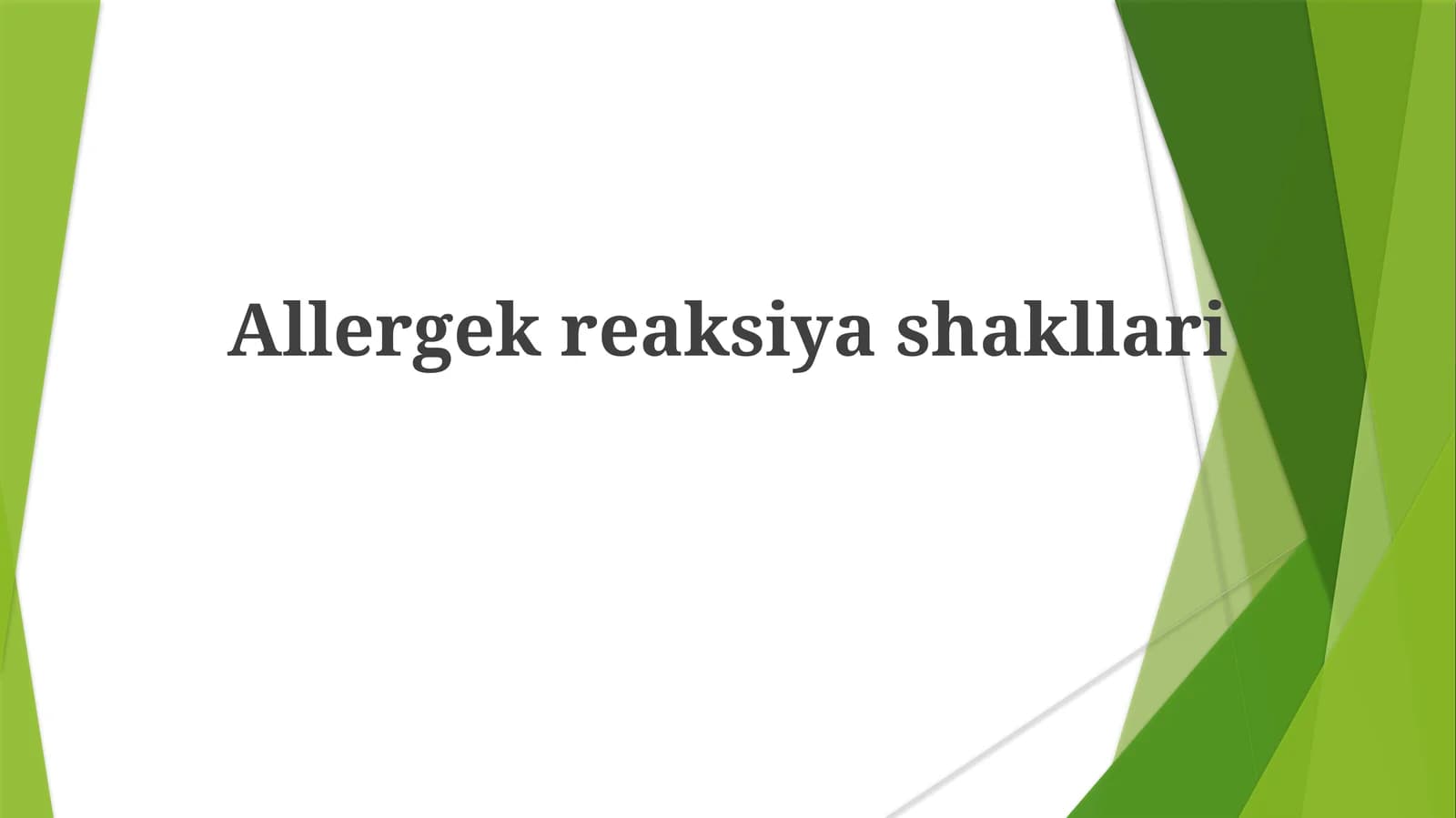 Allergekreaksiyashakllari