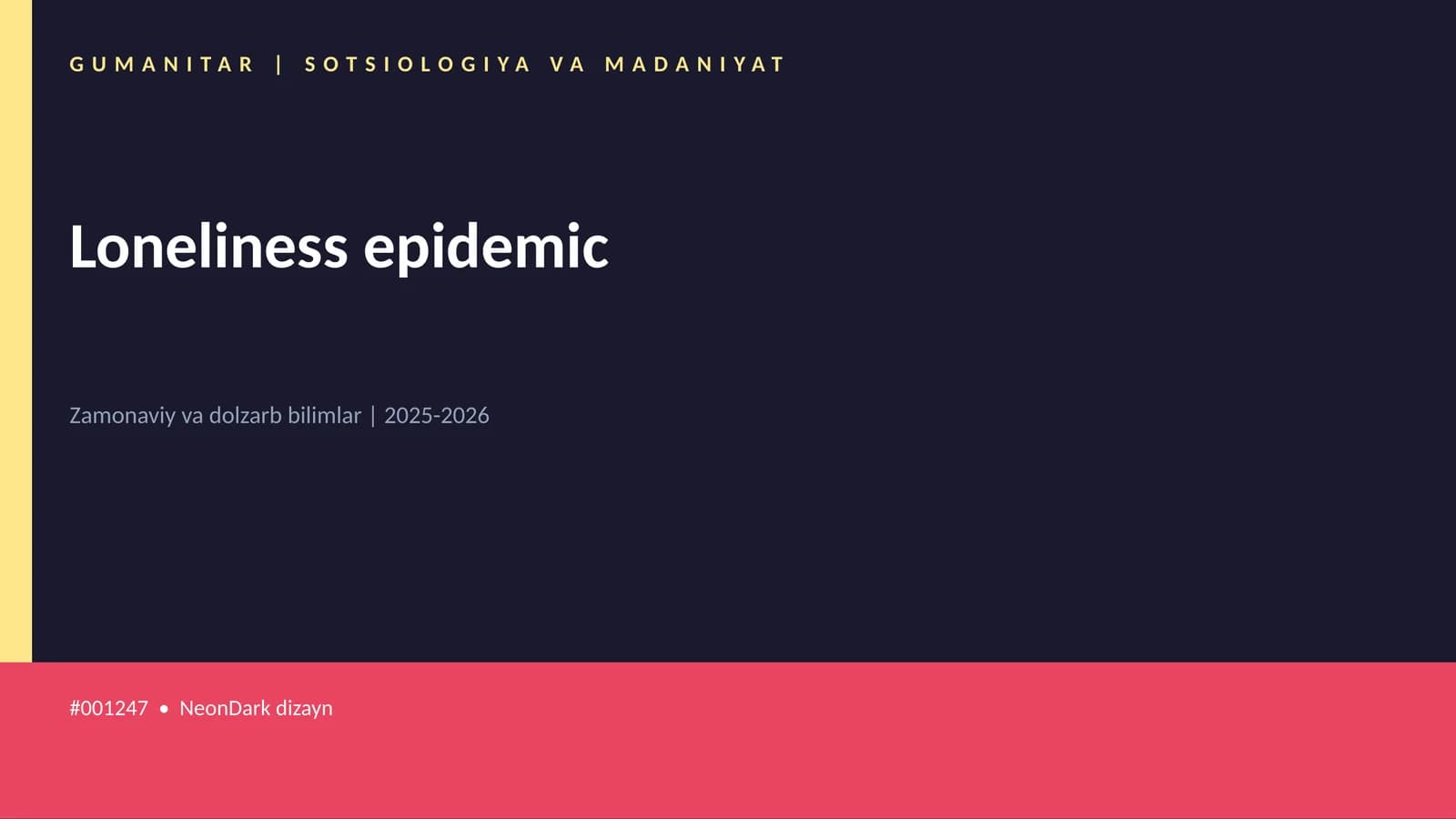 Loneliness epidemic