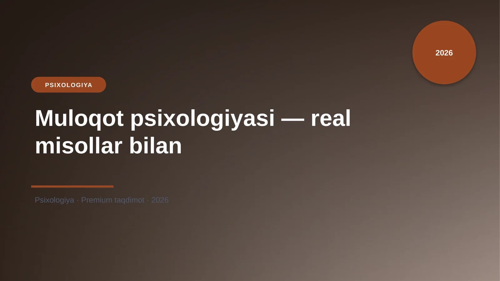 Muloqot psixologiyasi — real misollar bilan