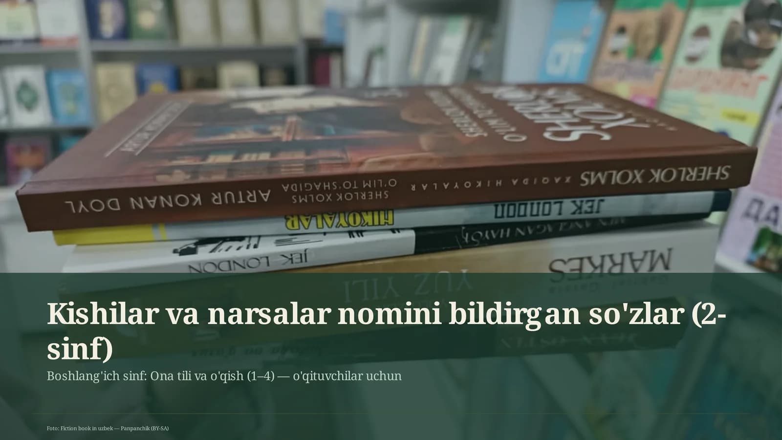Kishilar va narsalar nomini bildirgan so'zlar (2-sinf)