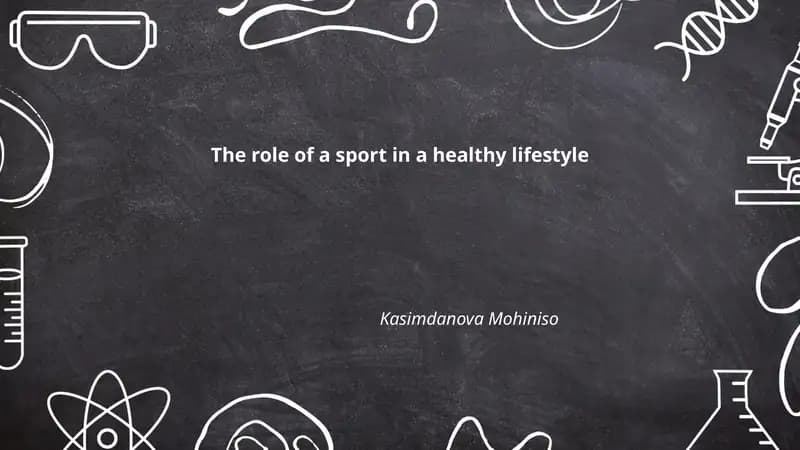 The role of a sport in a healthy lifestyle