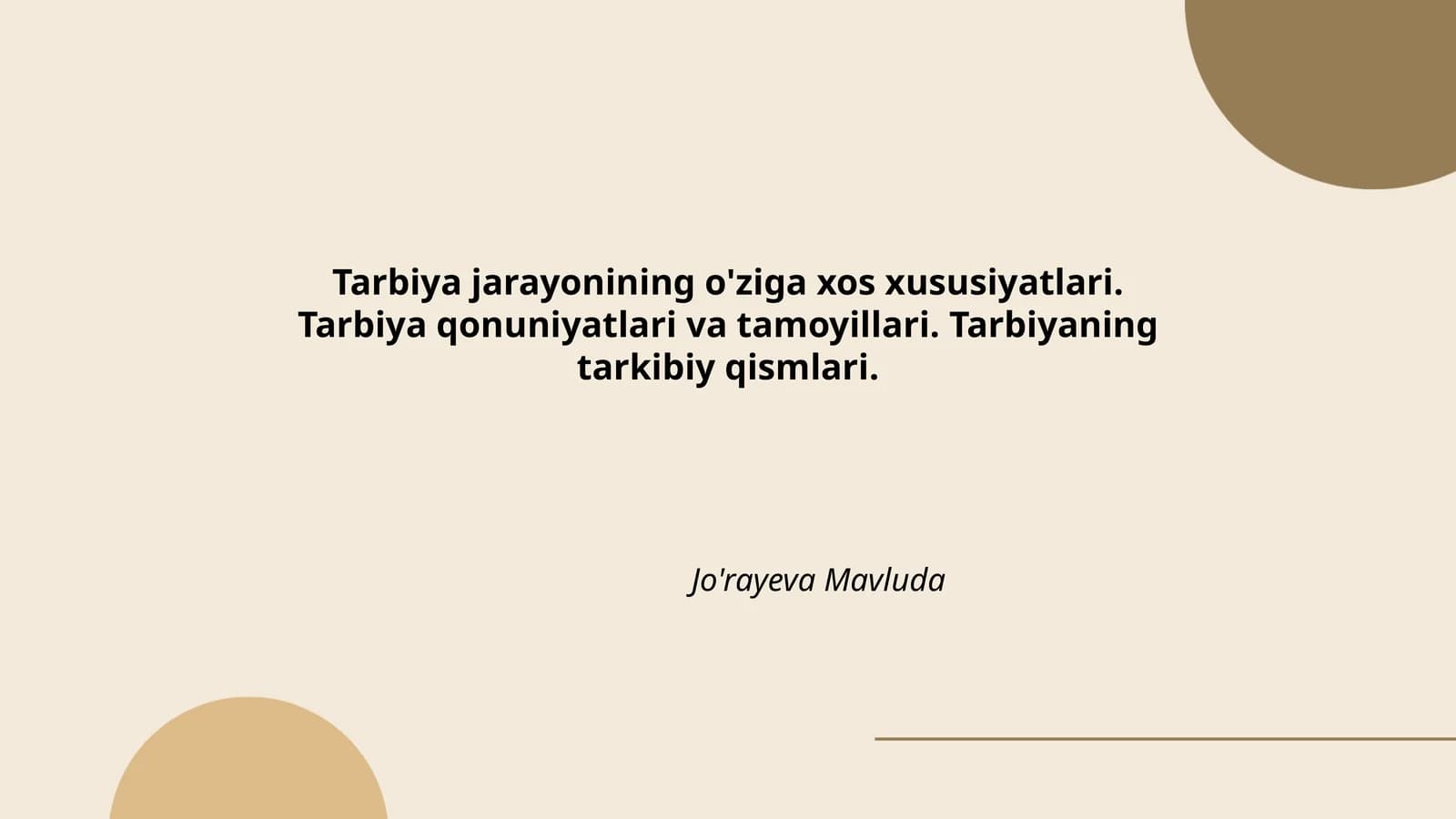 Jo'rayeva Mavluda